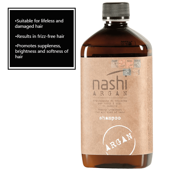 صيدلاني قمة الرأس المستشار  Nashi Argan Shampoo 500ml (All Hair Types) - Juice Salons